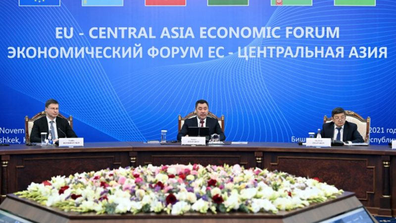 The Government of the Kyrgyz  Republic Hosted the First European Union-Central Asia Economic Forum at the Level of the Prime Ministers (October 5th, 2021, Bishkek City)
