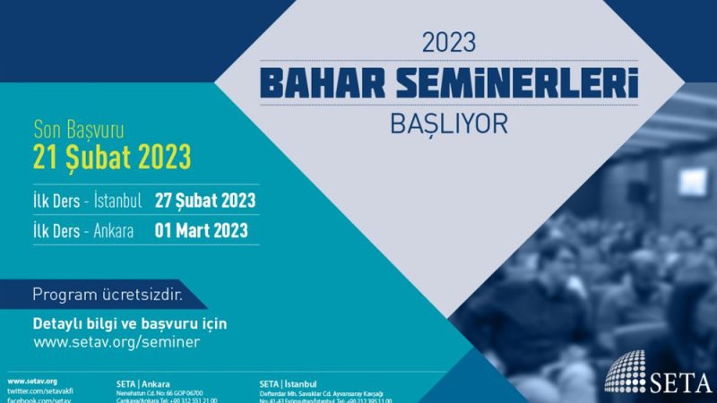 SETA 2023 Bahar Dönemi Seminer Programı Başlıyor!