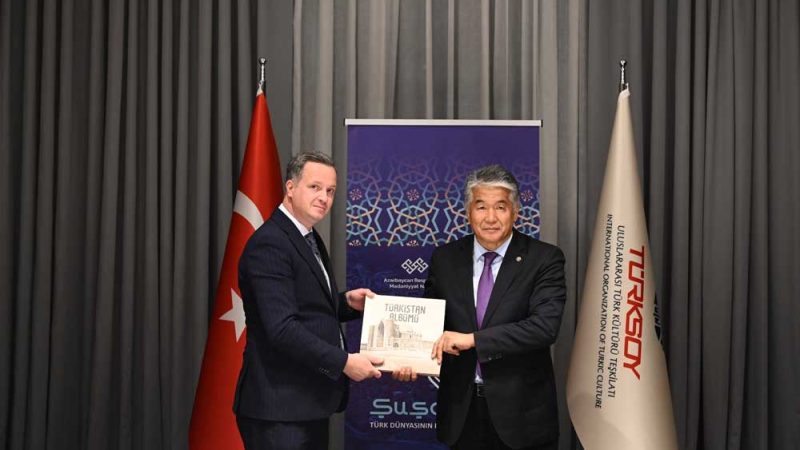 TÜRKSOY Genel Sekreteri Raev, TİKA Başkanı Kayalar ile görüştü