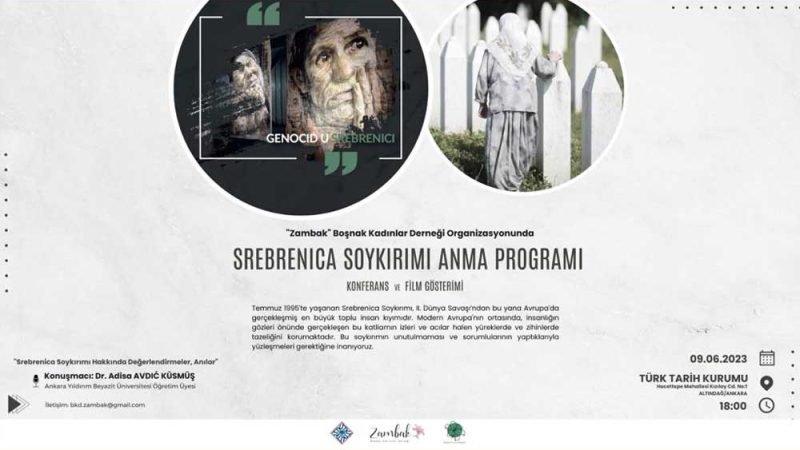 Srebrenica Soykırımı Anma Programı Düzenleniyor