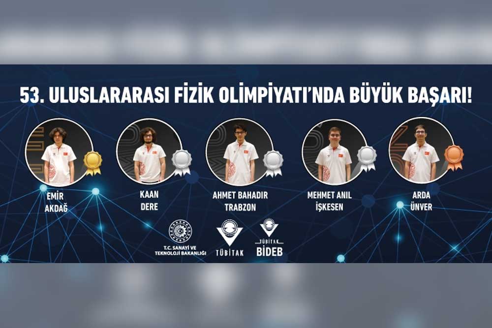 53. Uluslararası Fizik Olimpiyatı’nda Büyük Başarı! 1 53. Uluslararası Fizik Olimpiyatı’nda Büyük Başarı!