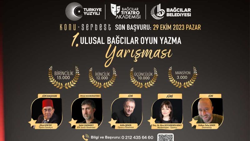 Bağcılar Belediyesi’nden Tiyatro Oyunu Yazma Yarışması