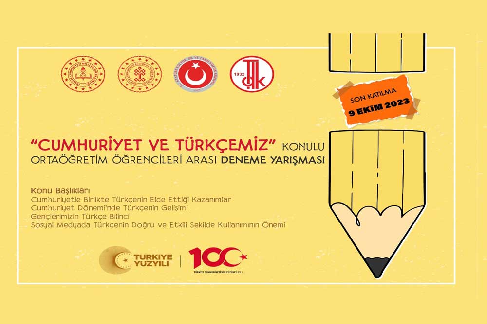 "Cumhuriyet Ve Türkçemiz" Konulu Lise Öğrencileri Arası Deneme Yarışması 1 “Cumhuriyet Ve Türkçemiz” Konulu Lise Öğrencileri Arası Deneme Yarışması